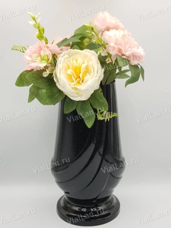 Ваза #6 (30*13, цвет Габбро, материал Полимер) арт:1893