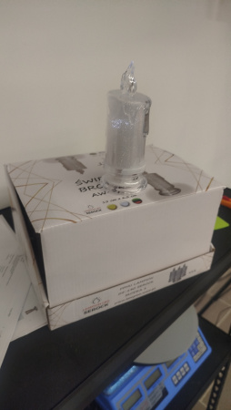 Свеча лампады электрическая Swieca Brokat LED AW-5A (в упаковке 12 шт.) арт:2444