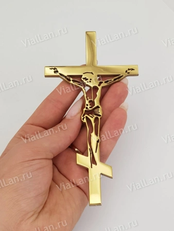 Крест Д 111 (15*7.5 см. нержавеющая сталь AISI 304, с покрытием Нитрид титана)арт:2364