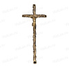Крест K25 P3 (47*20, Бронза, цвет Темное золото, Католический) арт:850