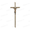 Крест K19 P5 (38*15, Бронза, цвет Темное золото, Католический) арт:841