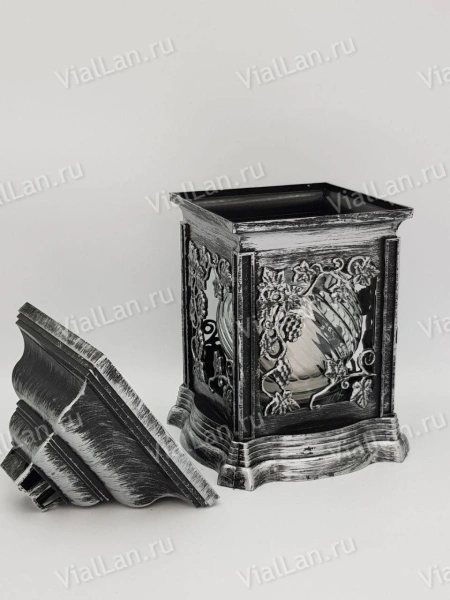 Лампада KAT 207 WI SR (28*15*15, материал Пластик, цвет серебро) в упаковке 6 штук  арт:1921