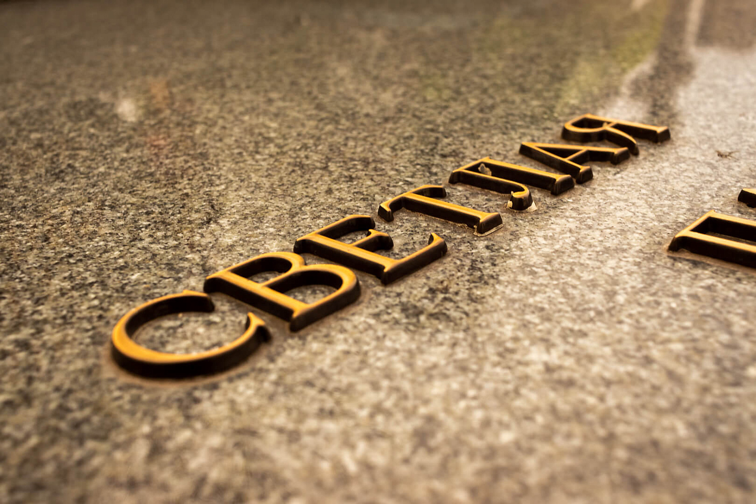 Буквы Caggiati на стенде