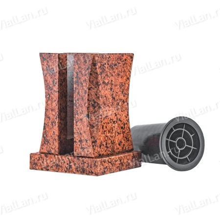 Ваза Талия (23*15*15, гранит Лезник, с вкладышем) арт:773